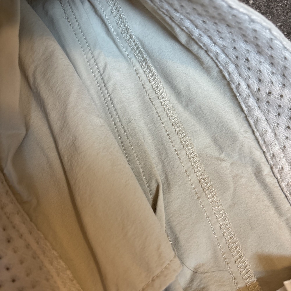 LL Bean Pants Womens 18R Tan Capri Nylon Stretch Mid Rise Hiking Ripstop See Pic - Picture 5 of 16